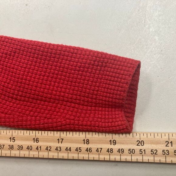 Sexy Bow Tie Pullover Sweater Long Sleeves Size Large Red - Picture 8 of 9